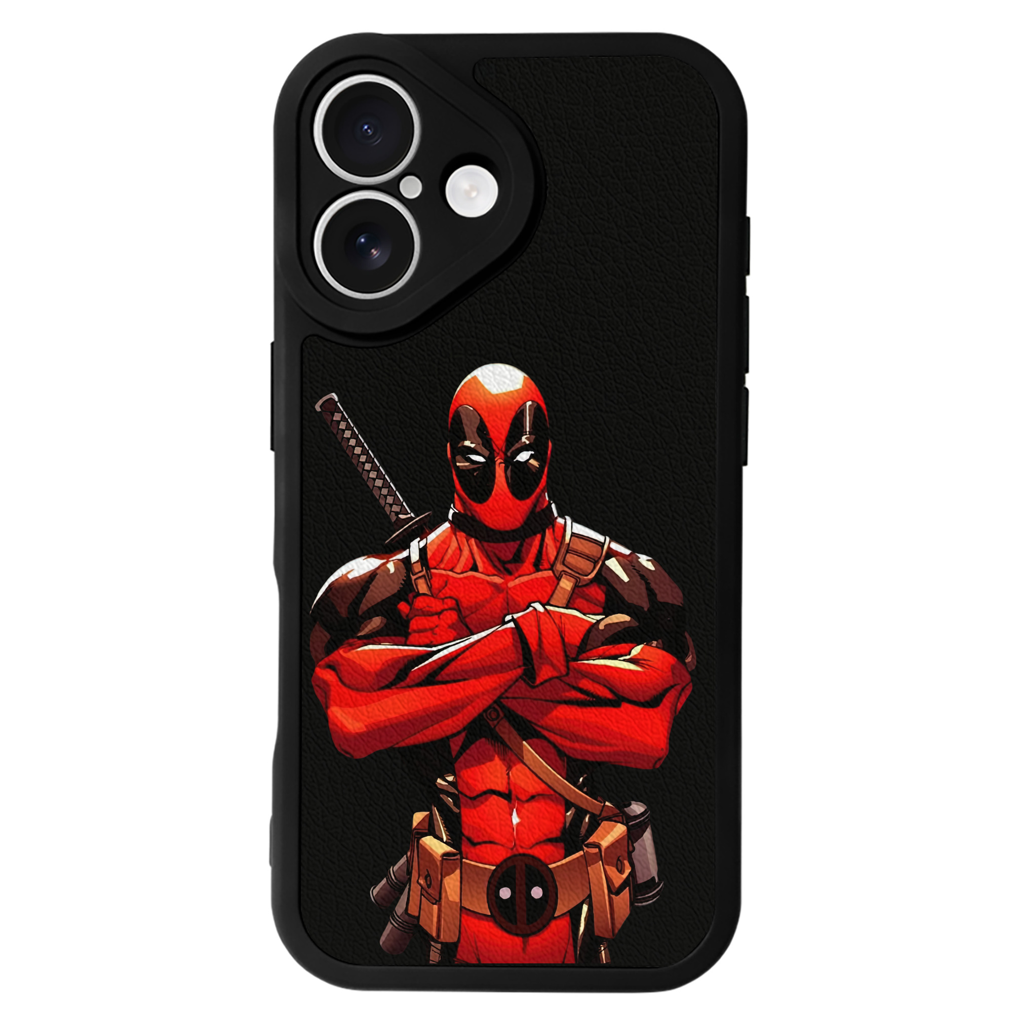 Deadpool デッドプール 【iPhone 16シリーズ対応】シリコンスマホケース（レザー調） 材質：シリコン